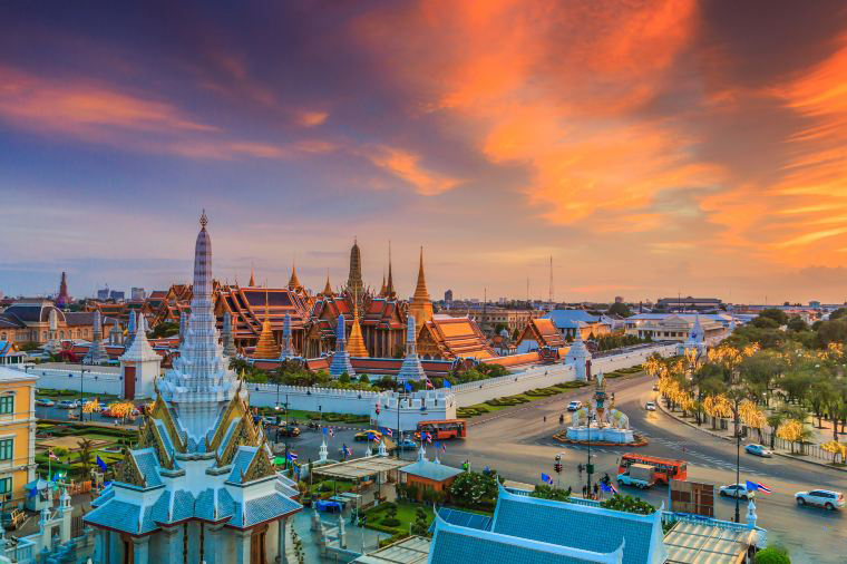 Visita Palazzo reale di Bangkok - tramonto