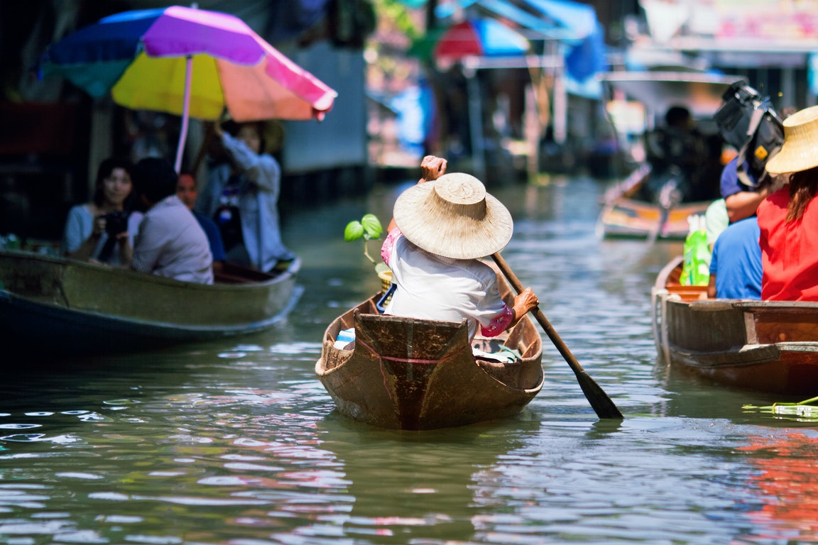 Escursione mercato galleggiante Bangkok