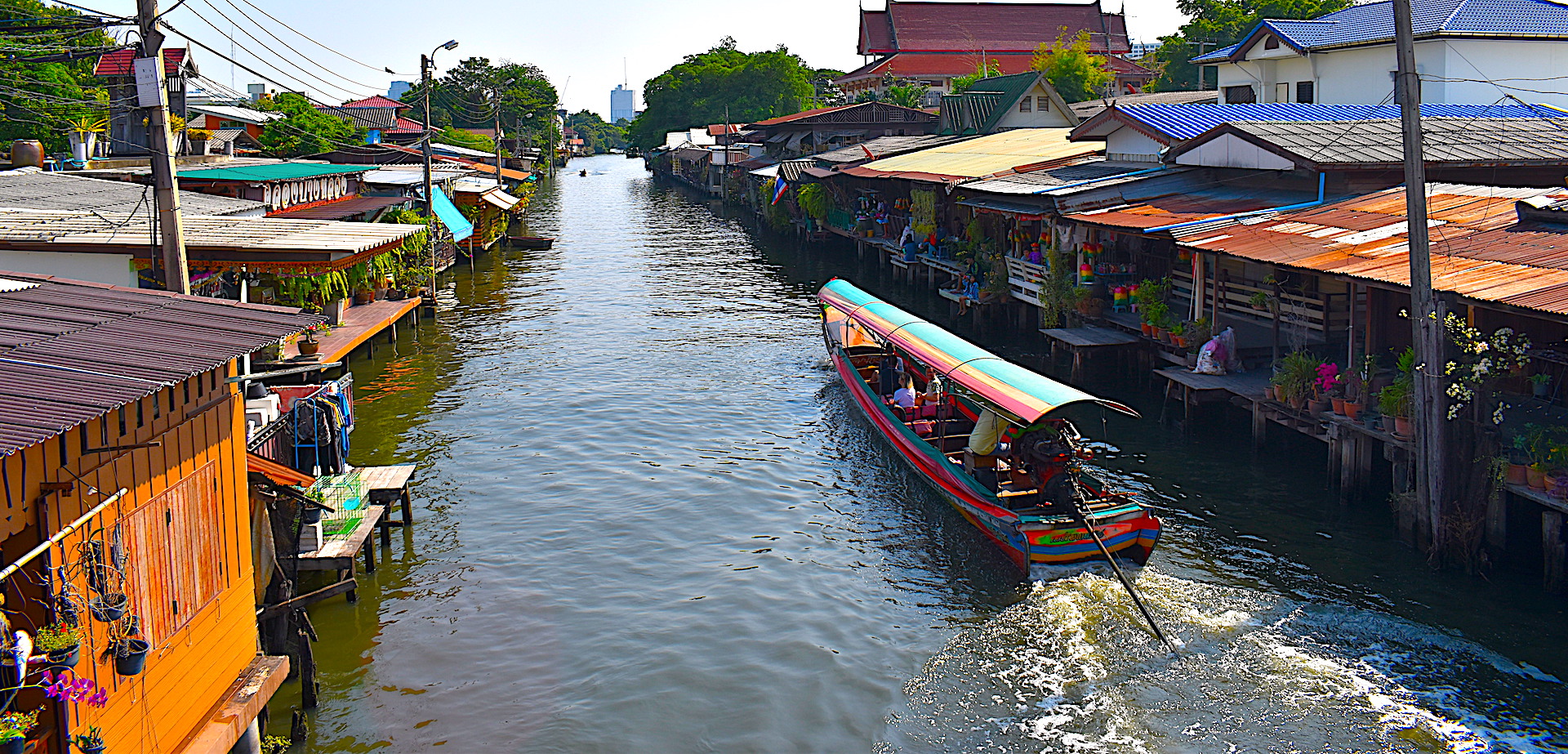 Tour canali di Bangkok - barca tipica thailandese
