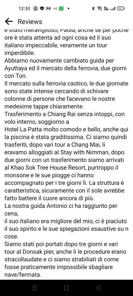 Thailandiaweb recensione cliente