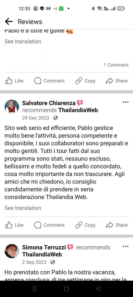 Thailandiaweb recensione cliente