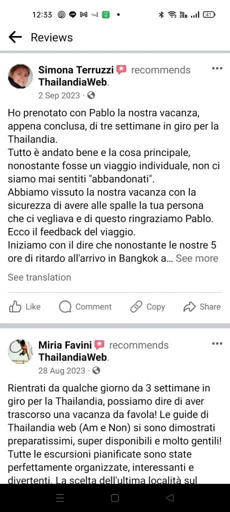 Thailandiaweb recensione cliente