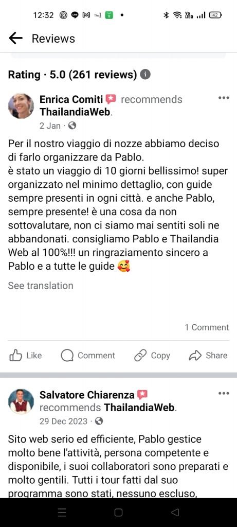 Thailandiaweb recensione cliente