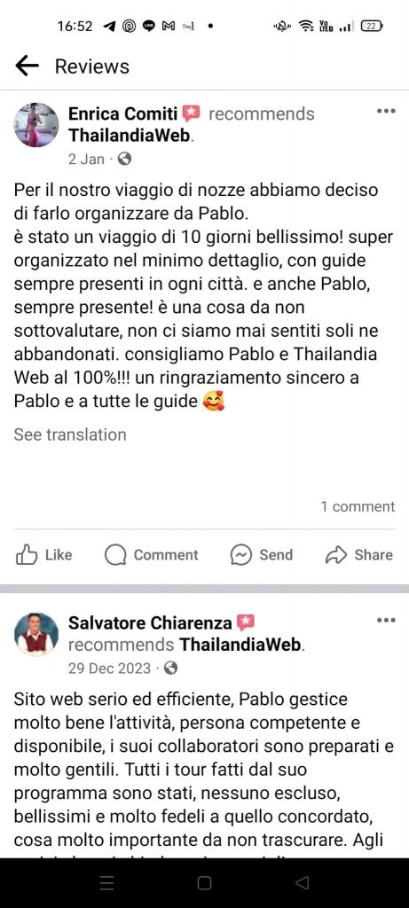 Thailandiaweb recensione cliente