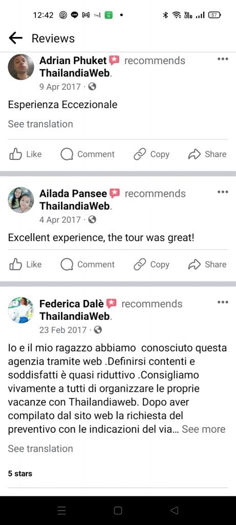 Thailandiaweb recensione cliente