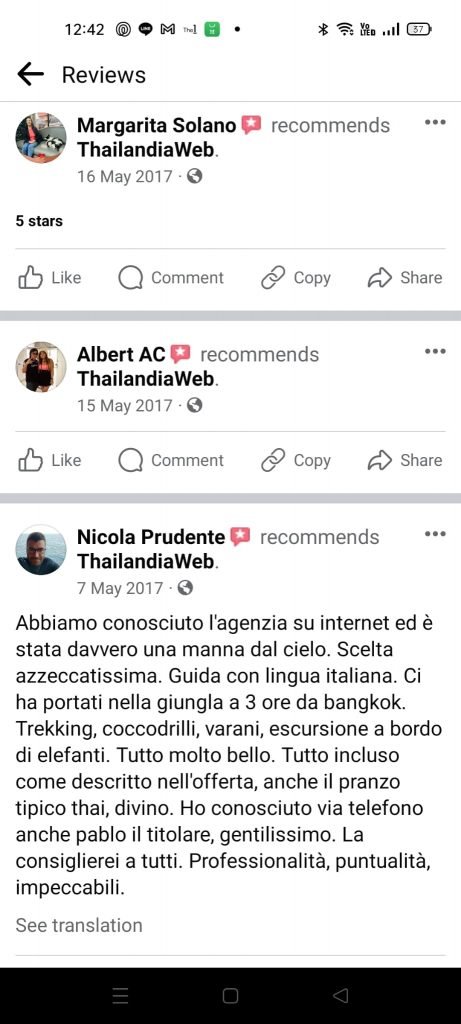 Thailandiaweb recensione cliente