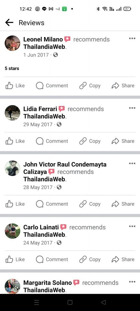 Thailandiaweb recensione cliente