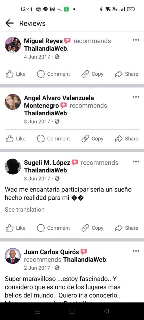 Thailandiaweb recensione cliente