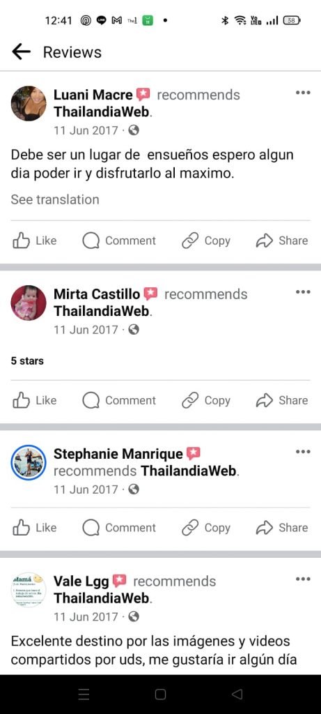 Thailandiaweb recensione cliente