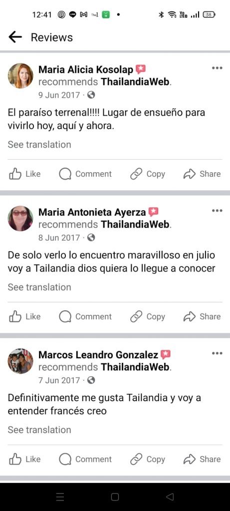 Thailandiaweb recensione cliente