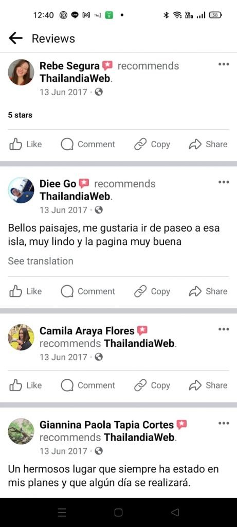 Thailandiaweb recensione cliente