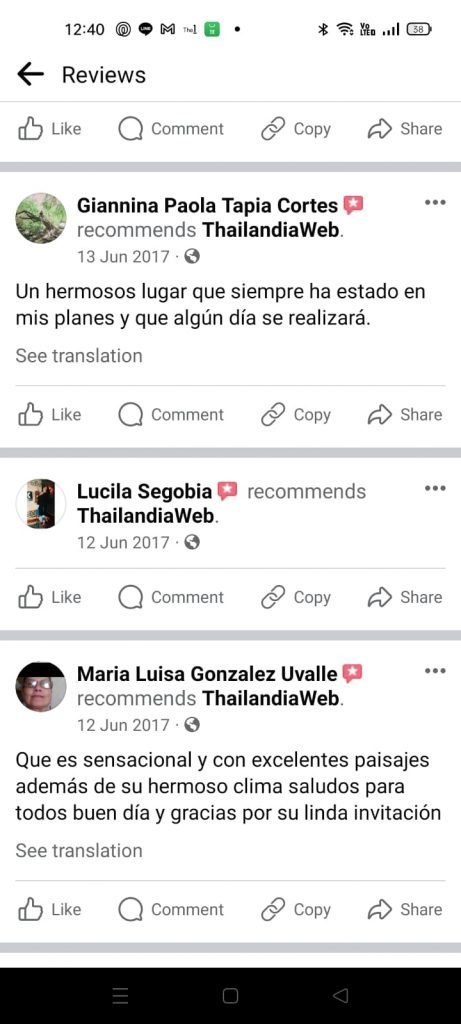Thailandiaweb recensione cliente
