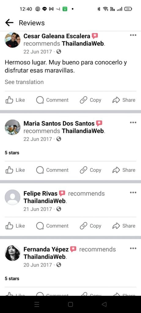 Thailandiaweb recensione cliente