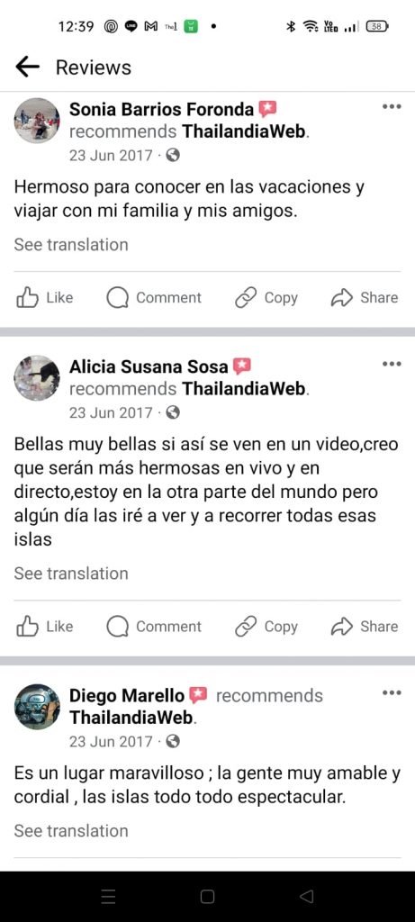 Thailandiaweb recensione cliente