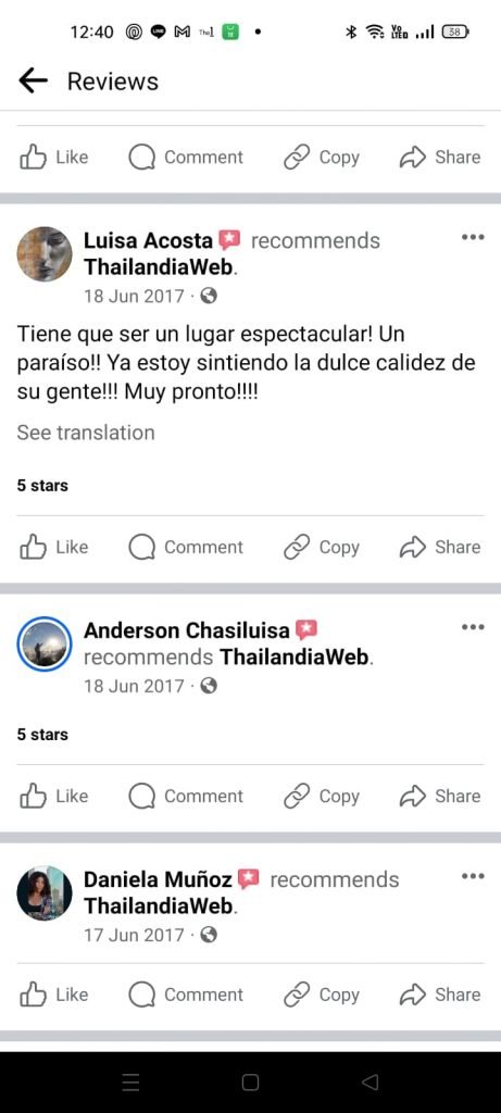 Thailandiaweb recensione cliente