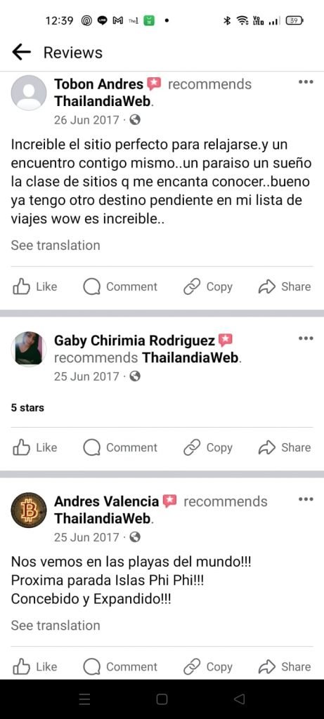 Recensioni Thailandiaweb