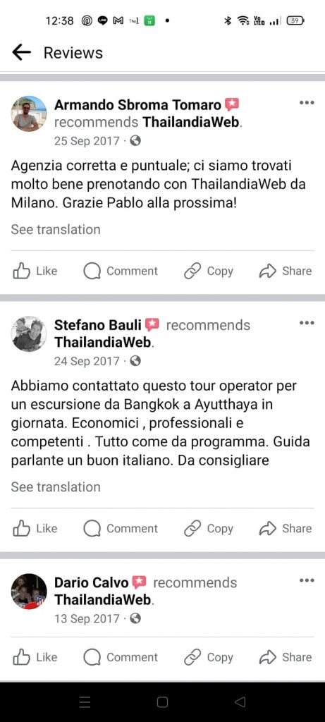 Recensioni Thailandiaweb