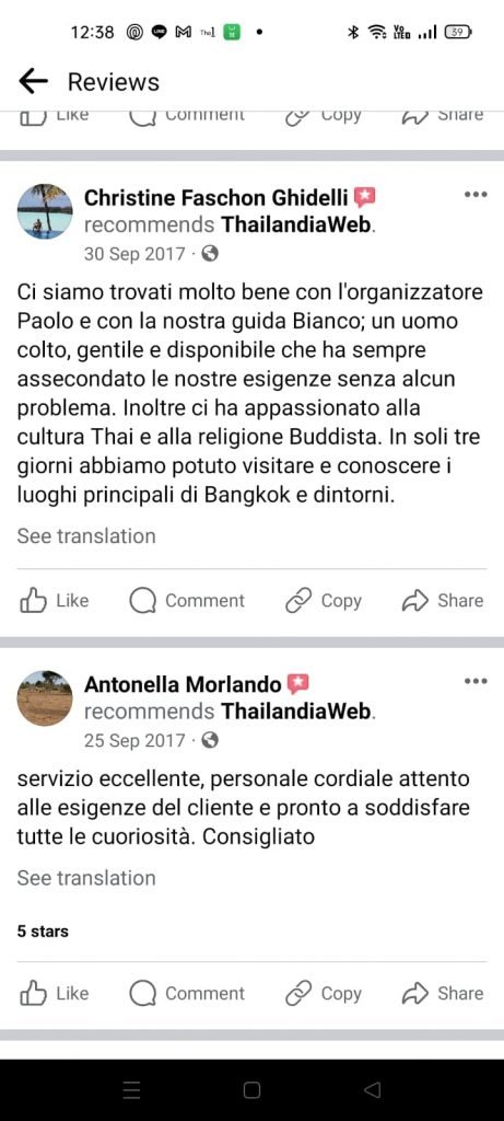 Recensioni Thailandiaweb