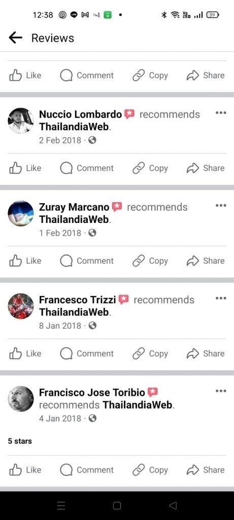 Recensioni Thailandiaweb