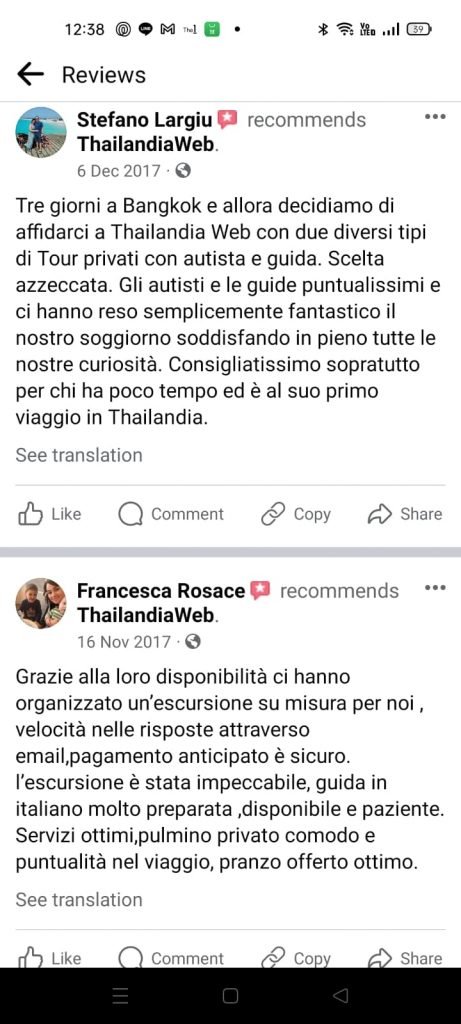 Recensioni Thailandiaweb