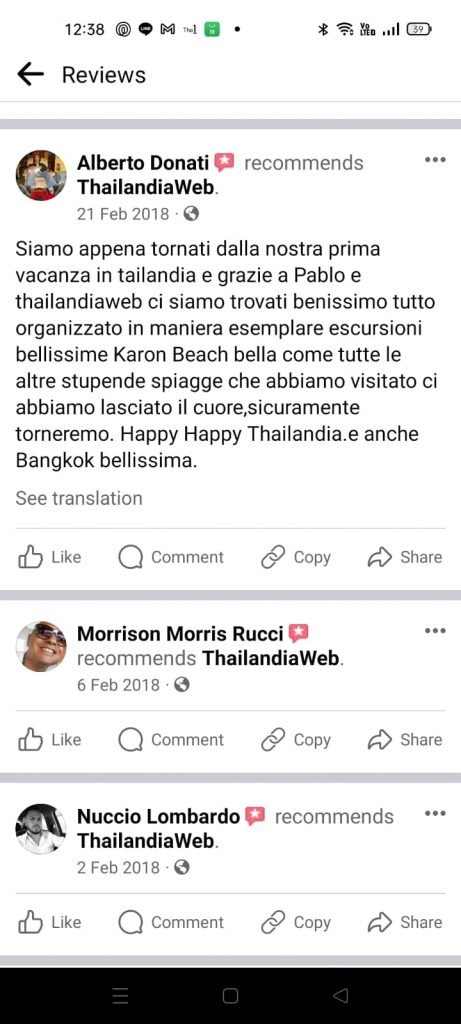 Recensioni Thailandiaweb