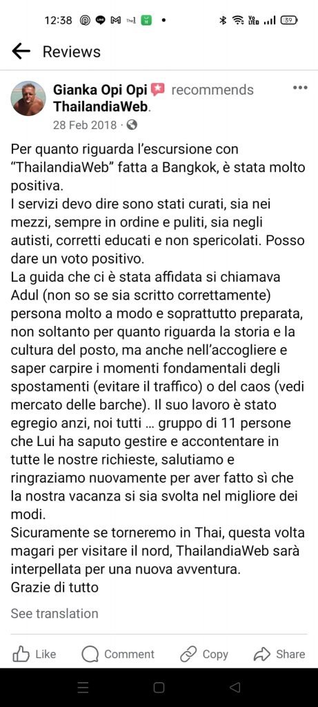 Recensioni Thailandiaweb