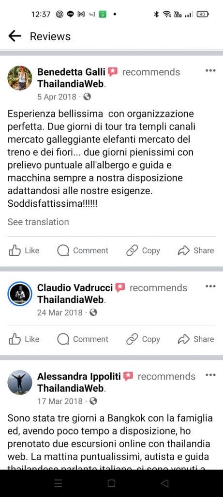 Recensioni Thailandiaweb