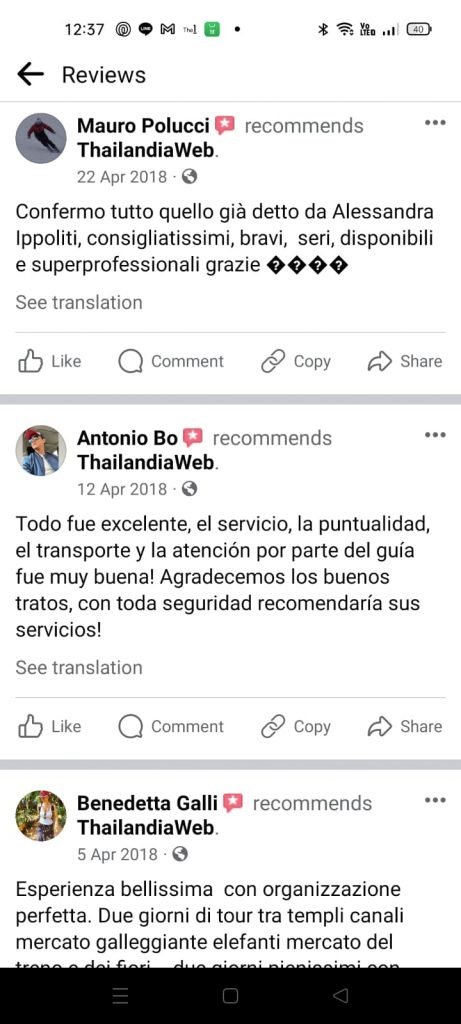 Recensioni Thailandiaweb