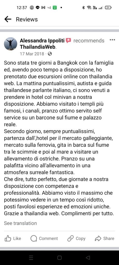 Recensioni Thailandiaweb