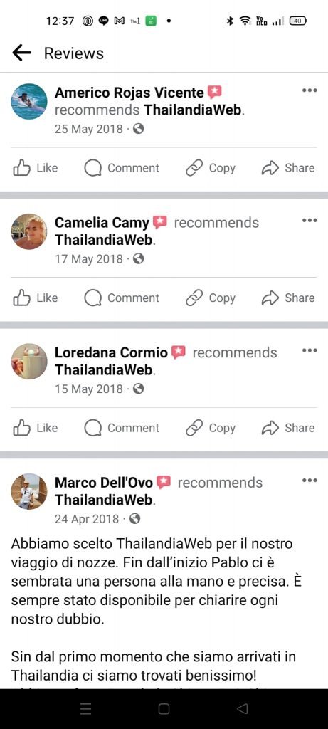 Recensioni Thailandiaweb