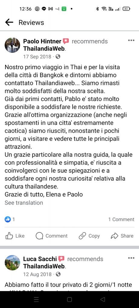 Recensioni Thailandiaweb