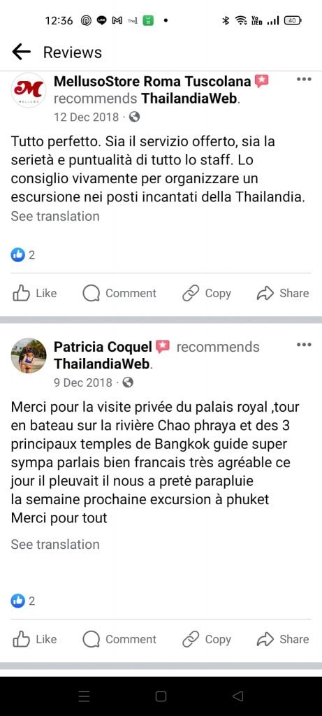 Recensioni Thailandiaweb