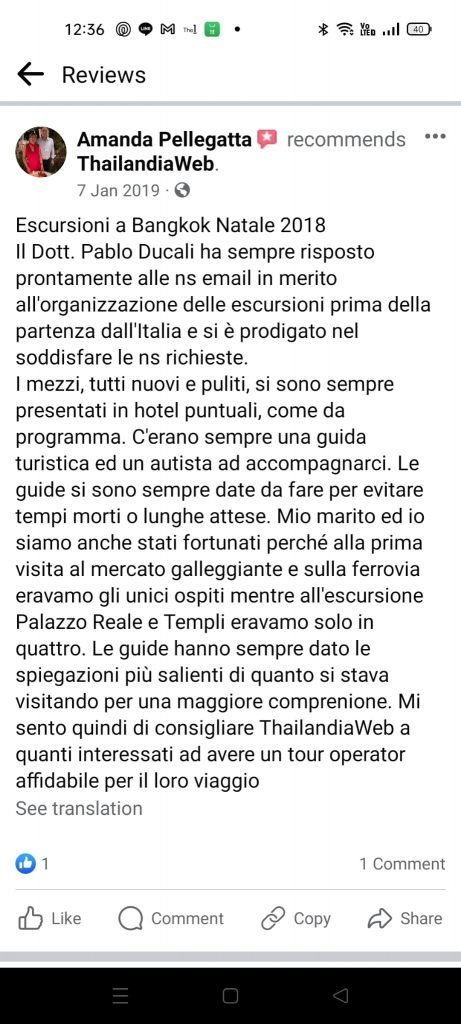Recensioni Thailandiaweb