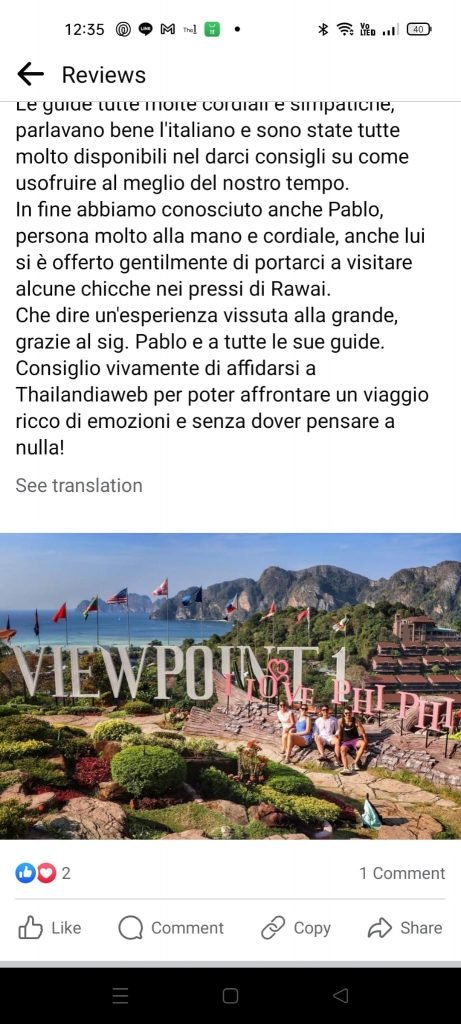 Recensioni Thailandiaweb