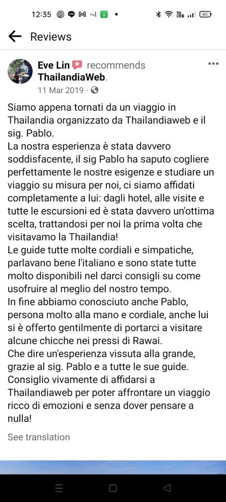 Recensioni Thailandiaweb