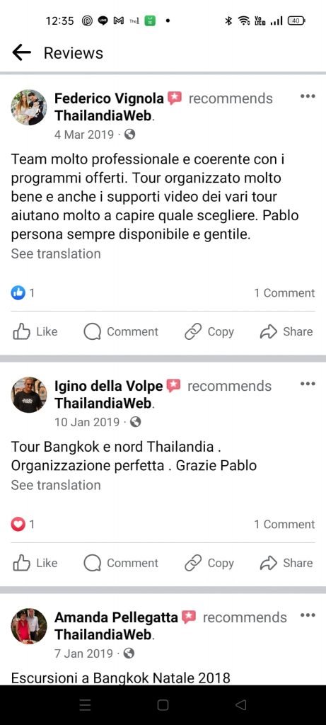 Recensioni Thailandiaweb