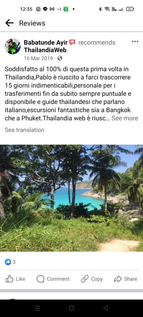 Recensioni Thailandiaweb