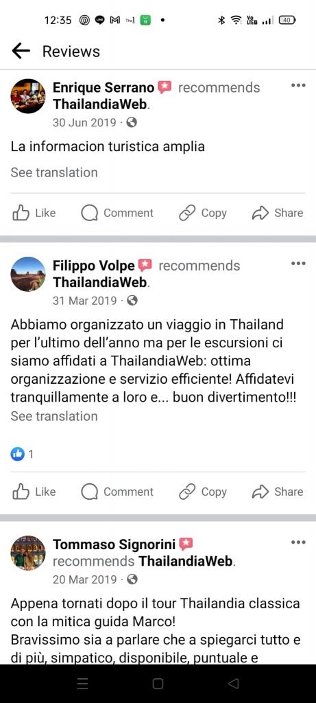 Recensioni Thailandiaweb