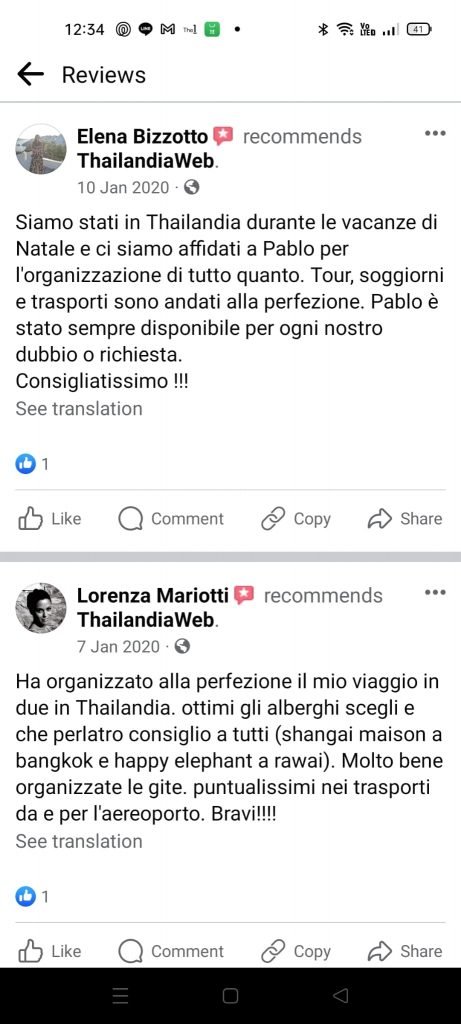 Recensioni Thailandiaweb