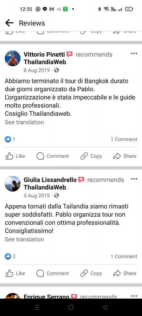 Recensioni Thailandiaweb